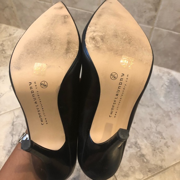 ✨HP✨Chinese Laundry Gold Toe Leather Pumps - Picture 7 of 8